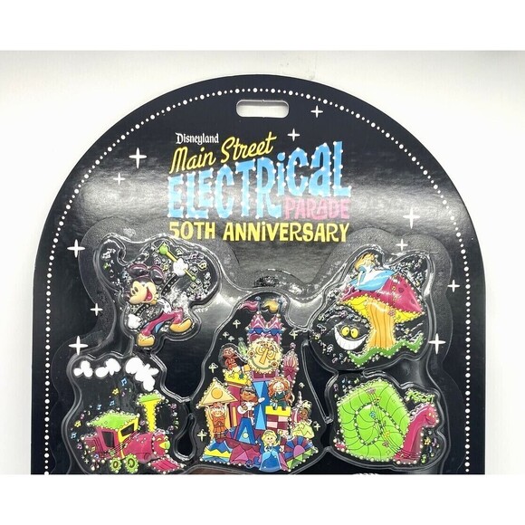 Disney Parks Mickey Main Street Electrical Parade 50th Anniversary 8 Magnet Set - Picture 2 of 4
